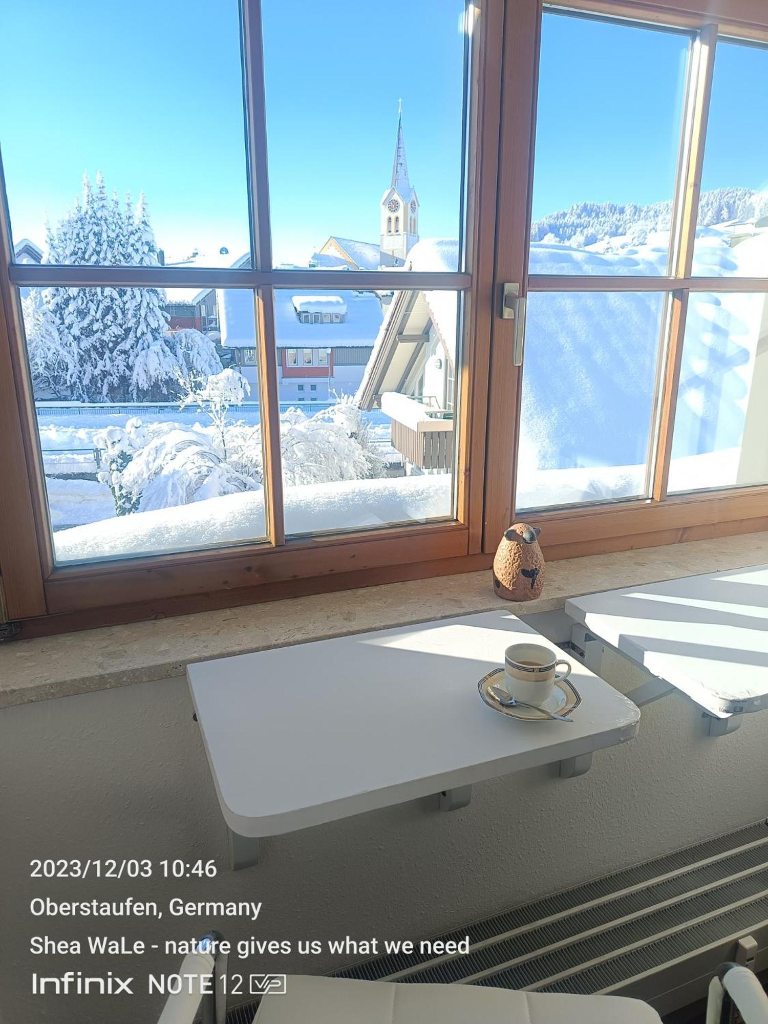 Allgaeu Vibes - Fusslaeufige Erreichbarkeit Vom Bahnhof, Mit Aussicht, Wettergeschuetzter Balkon Oberstaufen Extérieur photo